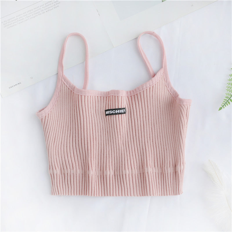 Sleeveless Embroidered Tank Top
