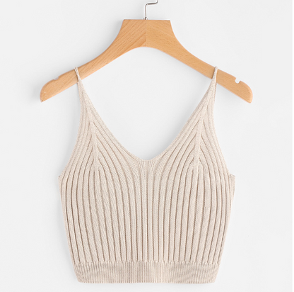 V-Neck Knit Top