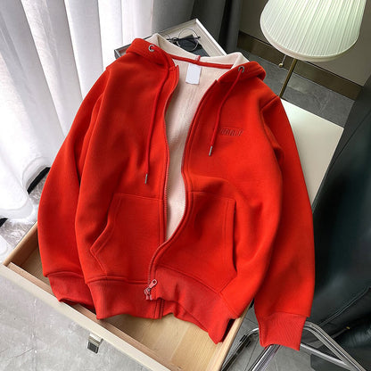 Fleece Zipper Cardigan Jacket