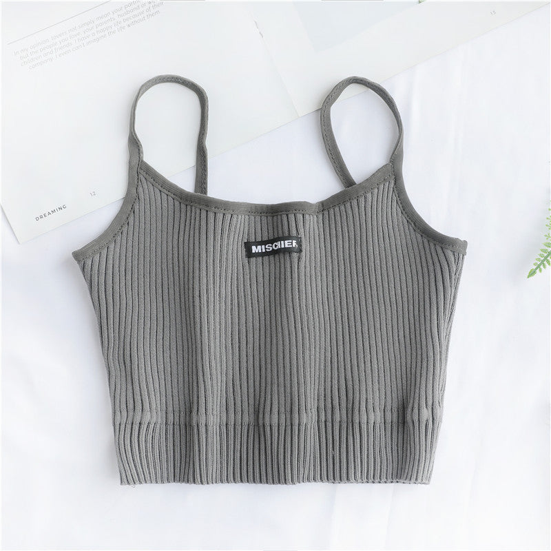 Sleeveless Embroidered Tank Top