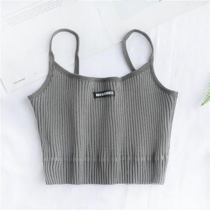 Sleeveless Embroidered Tank Top