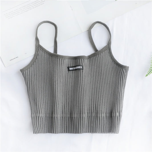 Sleeveless Embroidered Tank Top