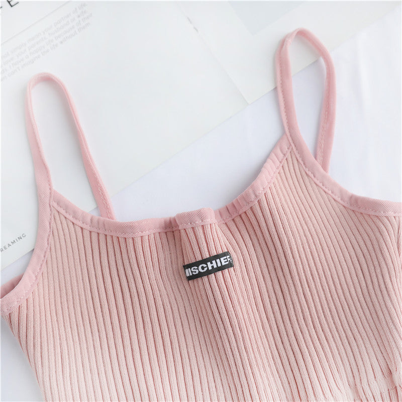Sleeveless Embroidered Tank Top