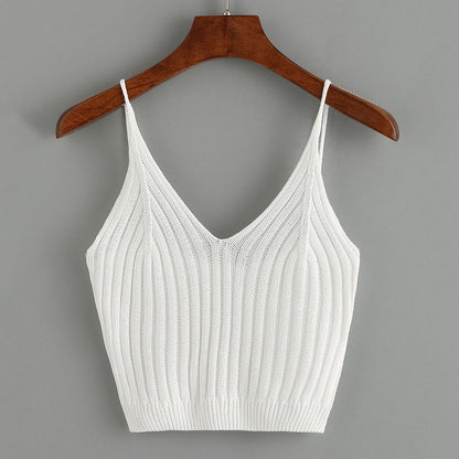 V-Neck Knit Top