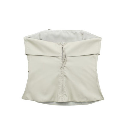 Strapless Cropped Tank Top