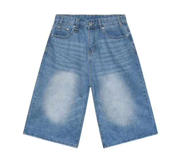 Loose Denim Shorts