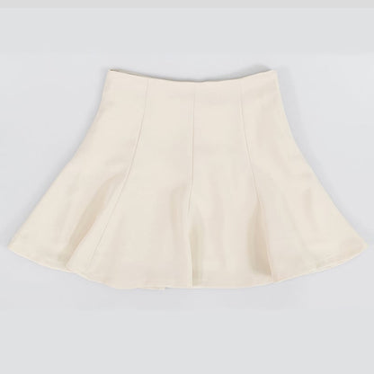 Korean Style High Waist Flared A-line Pleated Skirt