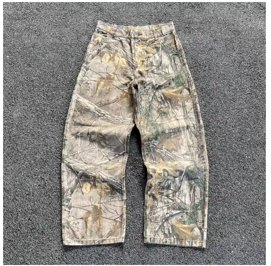 Camo Print Baggy Jeans