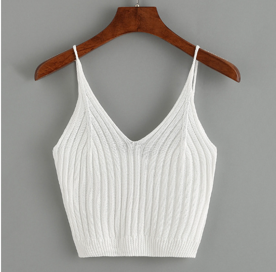 V-Neck Knit Top