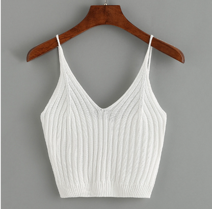 V-Neck Knit Top