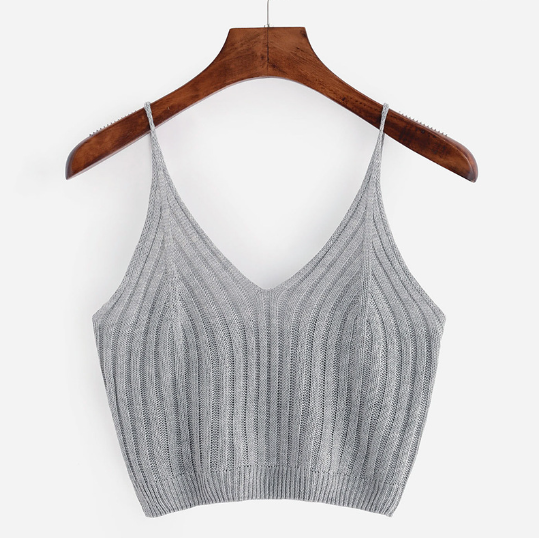 V-Neck Knit Top