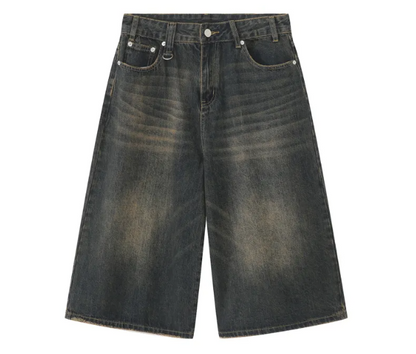 Loose Denim Shorts